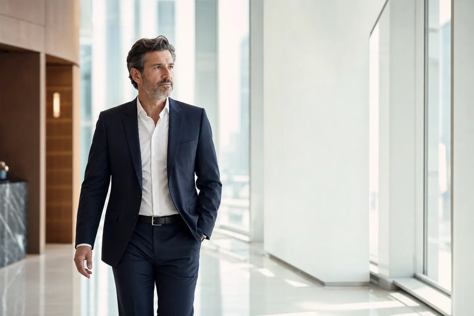 A fractional COO at work in a London business setting